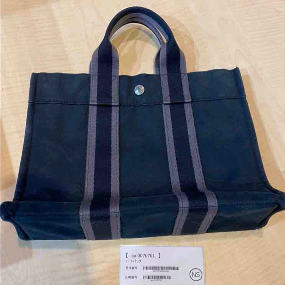 vintage hermes canvas bag